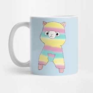 Rainbow Alpaca - Blue Mug